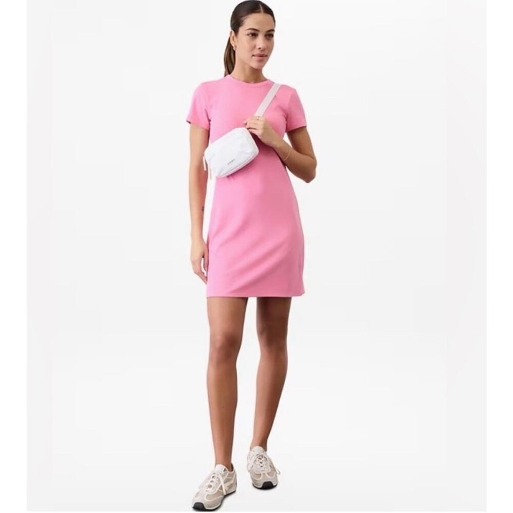 Athleta Signature Stretch Ribbed Tee Dress